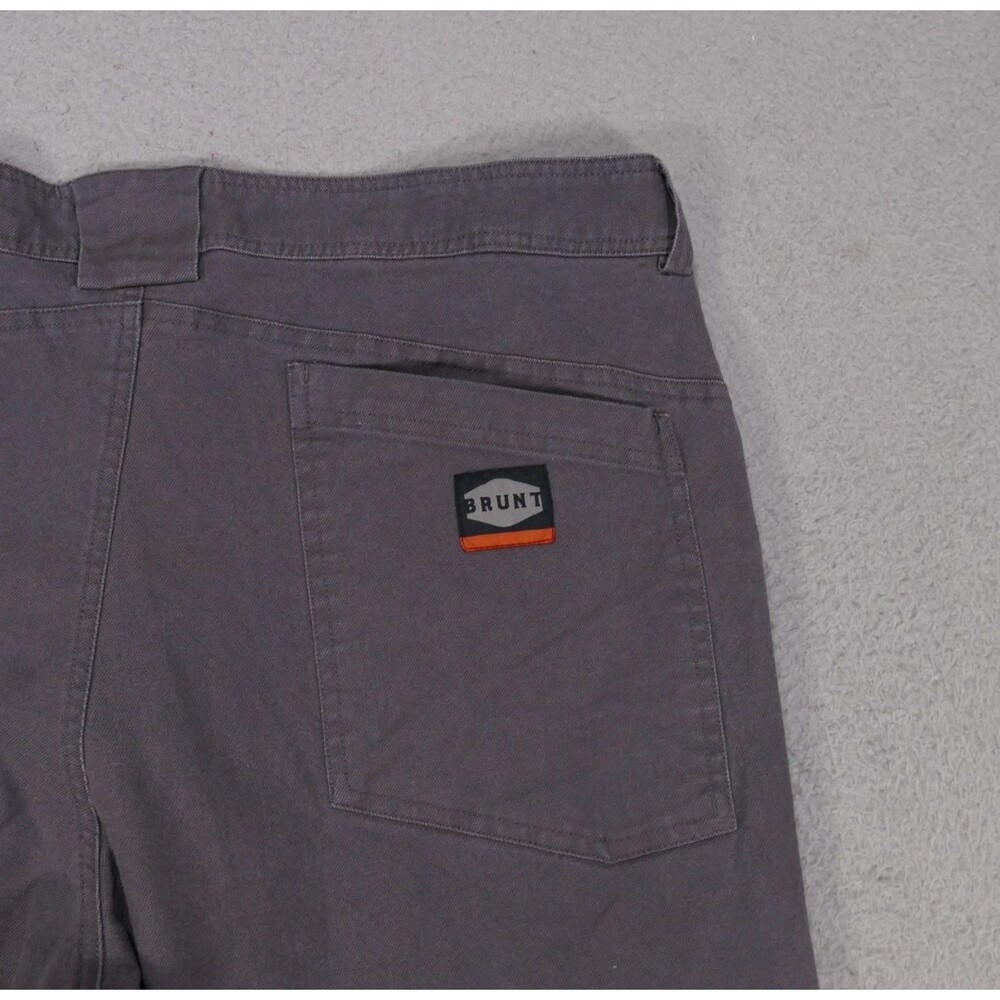 Brunt Pants 38 Gray Workwear Utility Prep Y2K Tactical Mens 38x30